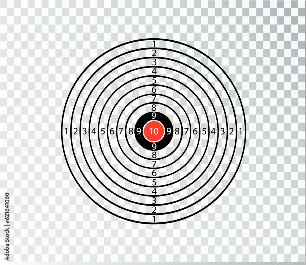 Target life size blank blank mockup for shooting from machine gun and bow pistol. Vector Target life size blank blank mockup for shooting from machine gun and bow pistol. Vector