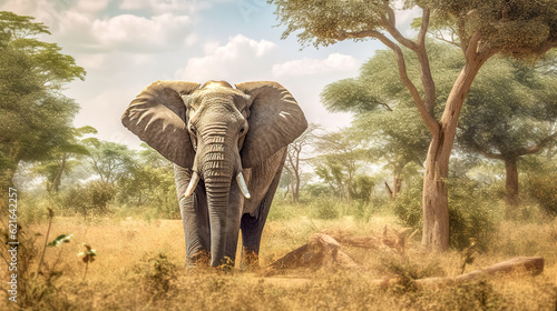 the largest land mammal elephant, made with Generative AI