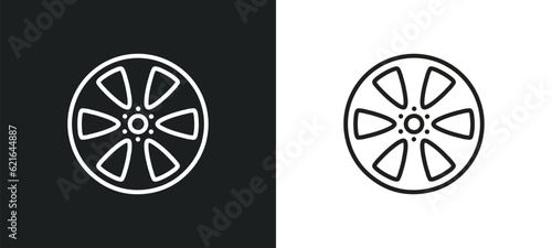 film roll side view outline icon in white and black colors. film roll side view flat vector icon from cinema collection for web, mobile apps and ui.