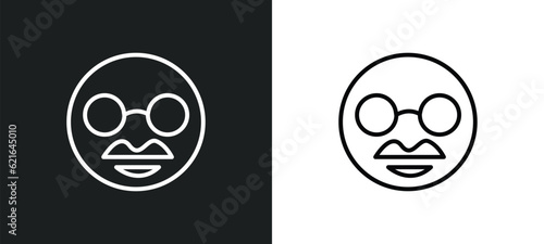 outline icon in white and black colors. flat vector icon from charity collection for web, mobile apps and