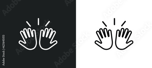 praying outline icon in white and black colors. praying flat vector icon from charity collection for web, mobile apps and ui.