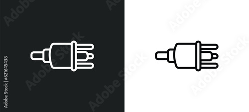 car distributor outline icon in white and black colors. car distributor flat vector icon from car parts collection for web, mobile apps and ui.