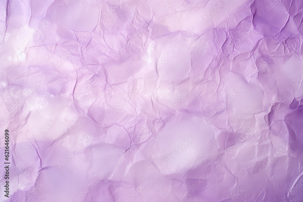 Light Purple Texture with Sparkles. Crumpled Paper Background in Shades of Purple with Glitter Details: Generative AI