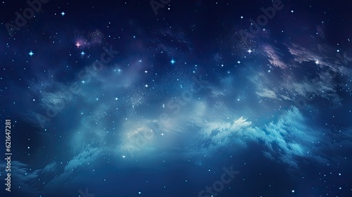 Universe Background with Starry Night Sky, Galaxy and Astronomy Theme in Outer Space for Astrology and Space Exploration Concepts.: Generative AI