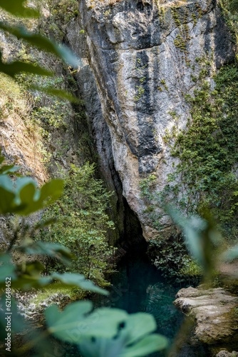 Oliena, Italy 02.07.2023 Su Gologone spring, hinterland of wild Sardinia photo
