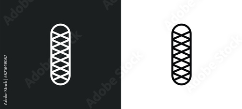 nail file outline icon in white and black colors. nail file flat vector icon from beauty collection for web, mobile apps and ui.