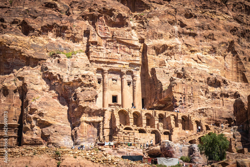 royal tombs, Petra, jordan, ruins, valley, canyon, gorge, siq, middle east photo