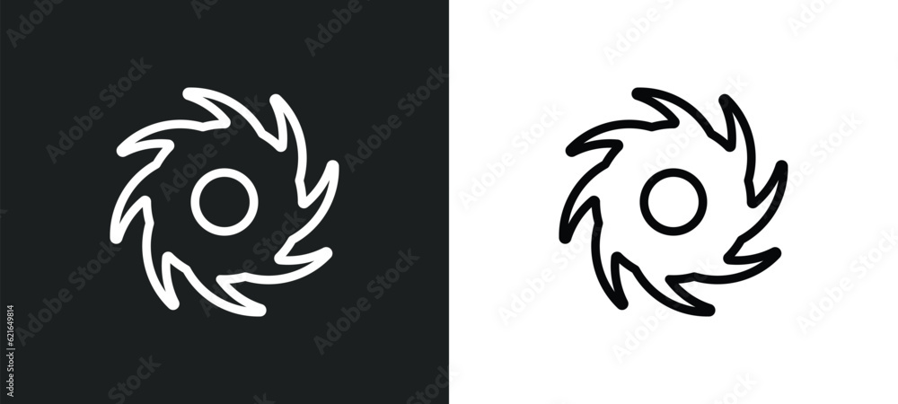 black hole outline icon in white and black colors. black hole flat vector icon from astronomy collection for web, mobile apps and ui.