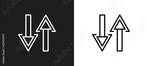 data transfer outline icon in white and black colors. data transfer flat vector icon from artificial intelligence collection for web, mobile apps and ui.