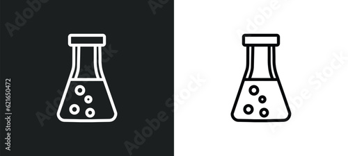 science outline icon in white and black colors. science flat vector icon from artificial intelligence collection for web, mobile apps and ui.