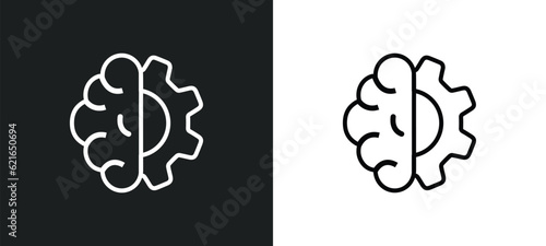 deformity outline icon in white and black colors. deformity flat vector icon from artificial intellegence collection for web, mobile apps and ui.