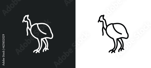 outline icon in white and black colors. flat vector icon from collection for web  mobile apps and