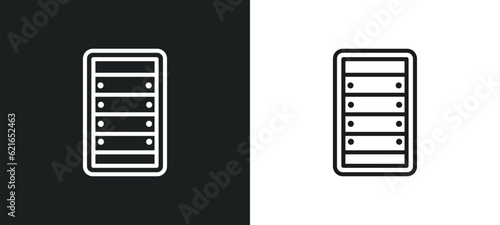 american football field outline icon in white and black colors. american football field flat vector icon from american football collection for web, mobile apps and ui.