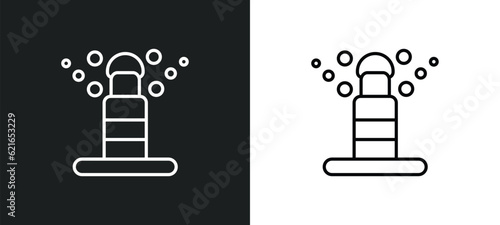 sprinkle outline icon in white and black colors. sprinkle flat vector icon from gardening collection for web, mobile apps and ui.