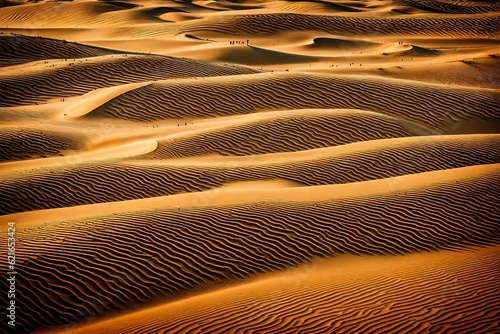 arial view of the desert ai generated