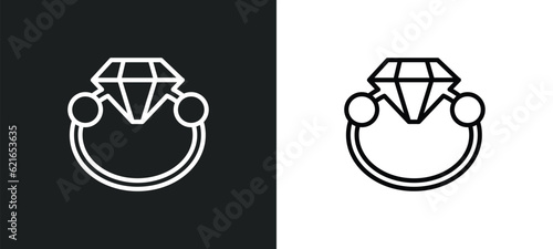 jewelry making outline icon in white and black colors. jewelry making flat vector icon from activity and hobbies collection for web, mobile apps and ui.