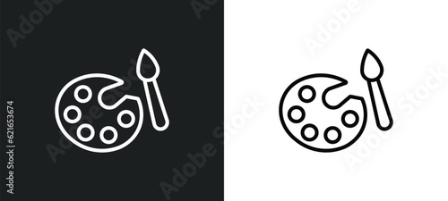 coloring outline icon in white and black colors. coloring flat vector icon from activity and hobbies collection for web, mobile apps and ui.
