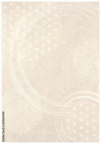 和柄筆模様和紙背景