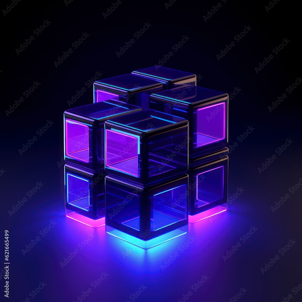 Obraz premium blockchain