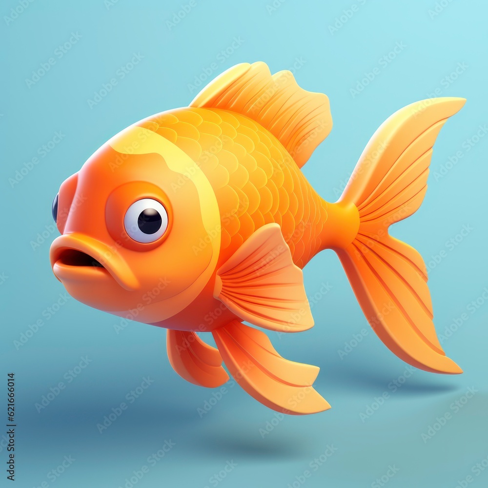 beautiful orange fish 