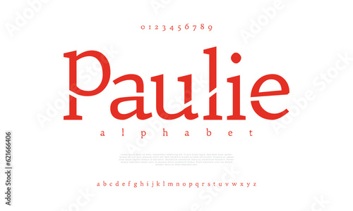 Canvas Print Paulie creative modern urban alphabet font