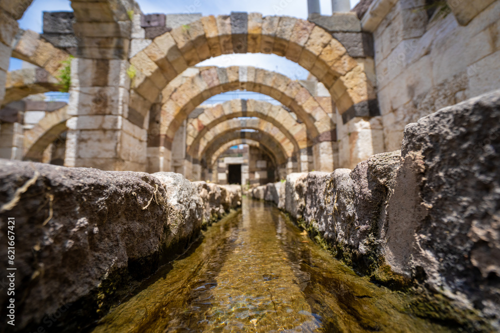 Ancient water system has located Agora of Smyrna in Izmir, Turkey.