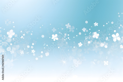 Decorative background in green and blue and floral and white colour  for presentation  website  banner  backdrop  poster 