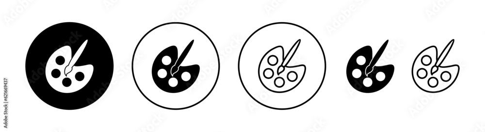 Paint icon set for web and mobile app. paint brush sign and symbol. paint roller icon vector Paint icon set for web and mobile app. paint brush sign and symbol. paint roller icon vector