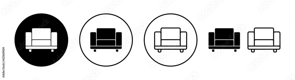 Sofa icon set for web and mobile app. sofa sign and symbol. furniture icon Sofa icon set for web and mobile app. sofa sign and symbol. furniture icon