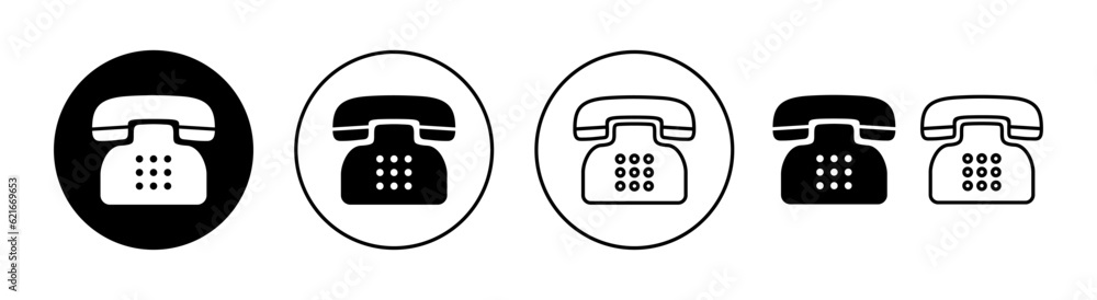 Telephone icon set for web and mobile app. phone sign and symbol Telephone icon set for web and mobile app. phone sign and symbol