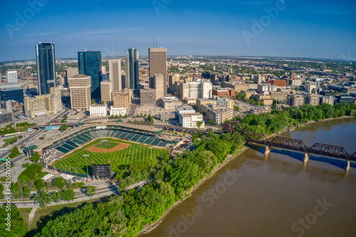 Foto Aerial View of Winnipeg, Manitoba during Summer