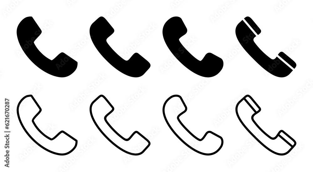 Call icon set illustration. telephone sign and symbol. phone icon. contact us Call icon set illustration. telephone sign and symbol. phone icon. contact us