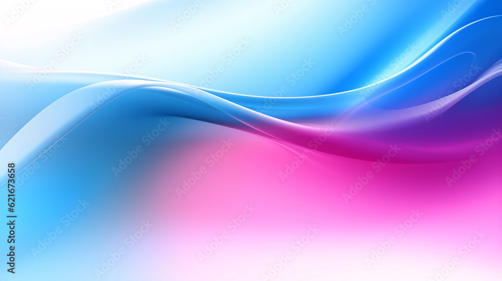 Fototapeta premium Blurred multicolor gradient lines in motion, abstract grainy blue and white gradient background