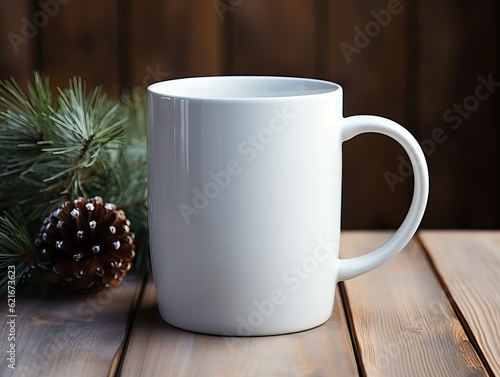White customizable mug mock...