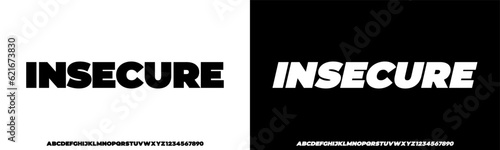 Modern Heavy Bold Font. Regular and Italic Typography urban style alphabet bold heavy fonts for fashion, sport, technology, digital, movie, logo design, vector illustration