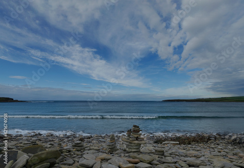 Rocky Shoreline on Bay of Skaill, Orkney Islands