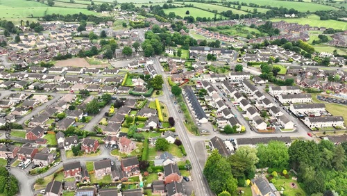 Aerial view of Residential housing in Magheralin Craigavon Co Down Northern Ireland photo