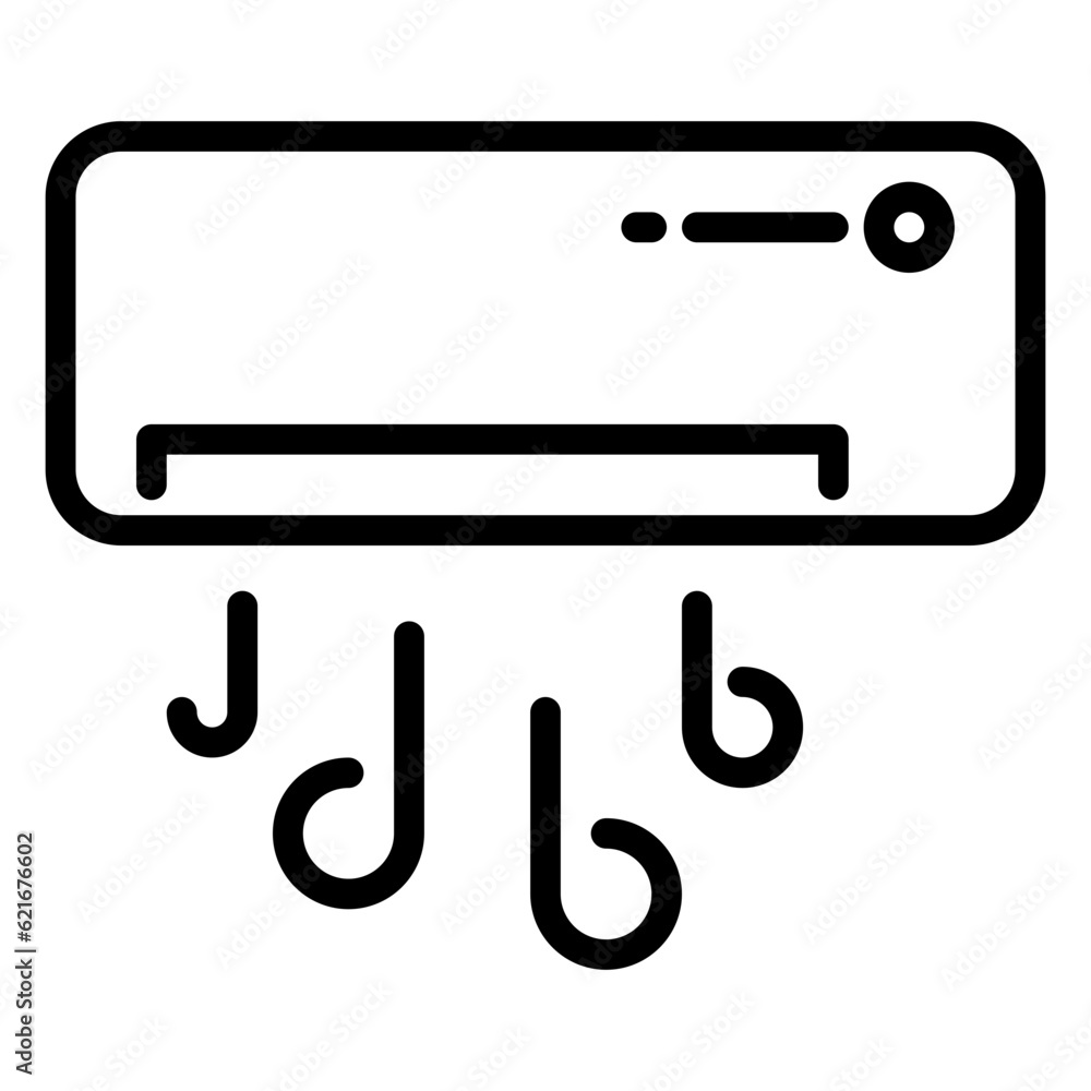 air conditioner icon, line icon style air conditioner icon, line icon style