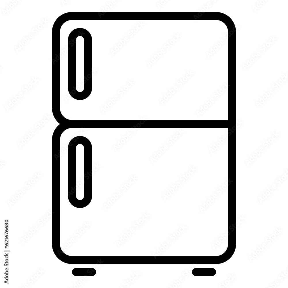 refrigerator icon, line icon style refrigerator icon, line icon style