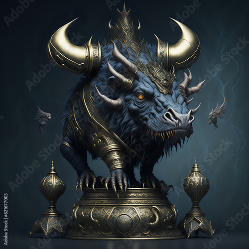 fantasy  bull beast 