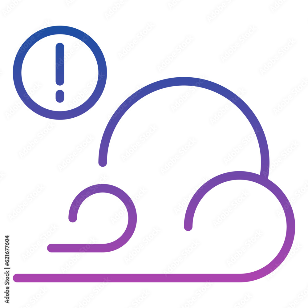Smoke Detector icon, line gradient icon style Smoke Detector icon, line gradient icon style