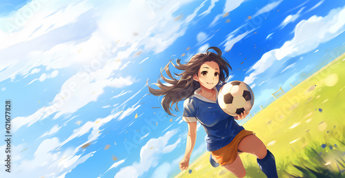 empowered athlete anime girl