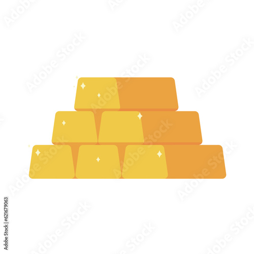 Gold bars icon.