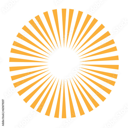 ays, beams element. Sunburst, starburst shape, Abstract circular geometric shape..eps