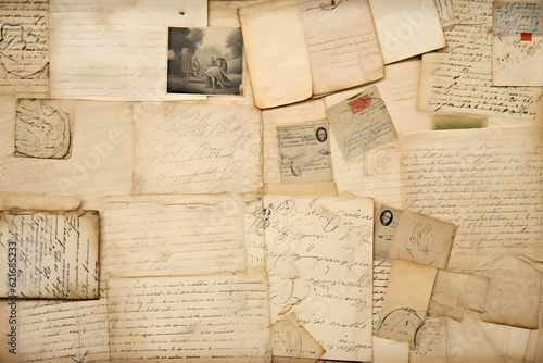 old letters, handwritings, vintage postcards, ephemera