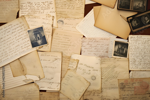 old letters, handwritings, vintage postcards, ephemera photo