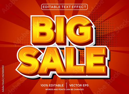 big sale 3D editable text effect