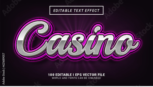 casino text effect