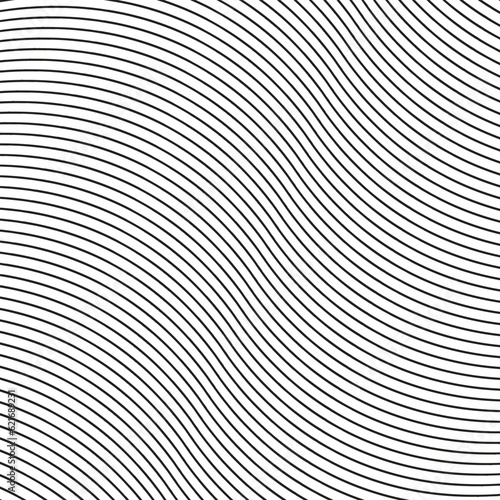 abstract geometric seamless black slanting line diagonal wave pattern. © Aminul