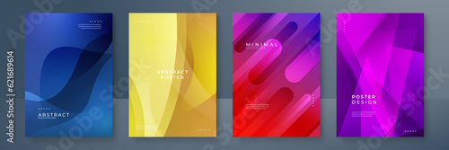Colourful annual report brochure flyer design template with circles style. vector illustration, Use for Leaflet cover presentation abstract flat background, layout in A4 size